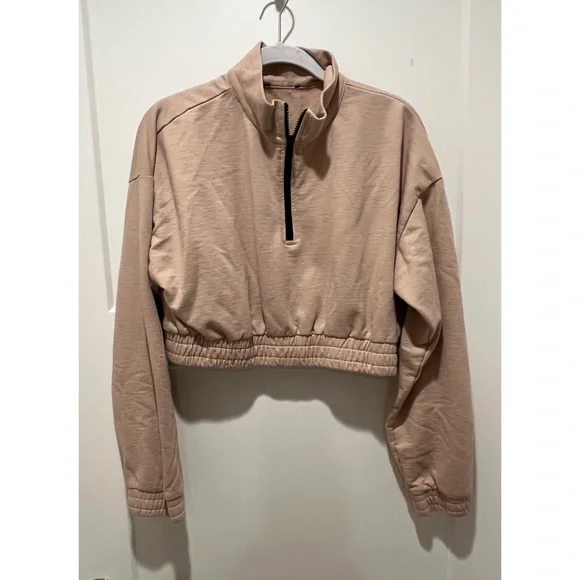 Cropped quarter zip sweater - Picture 1 of 3